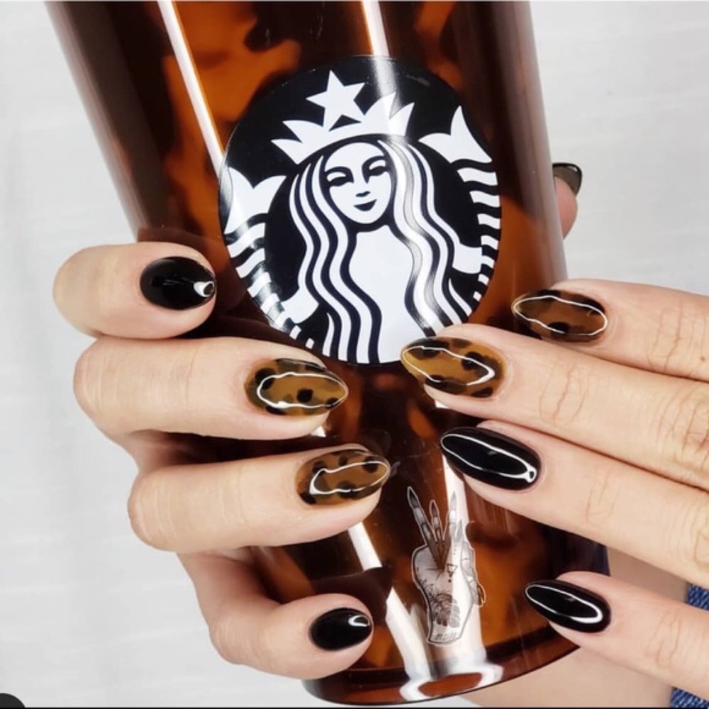 Rare Starbucks Mocha Swirl Cold Cup Tumbler